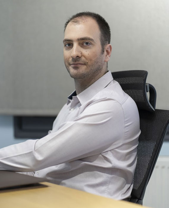 Psychiatrist Georgios Mylonas in his practice